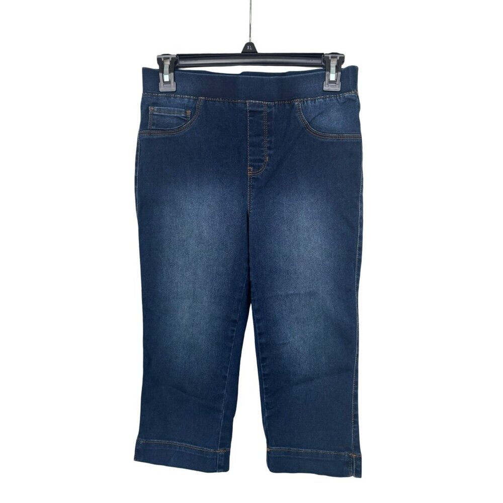 Sound/Style Lucy Pull-on Denim Skimmer Capris Sz Small